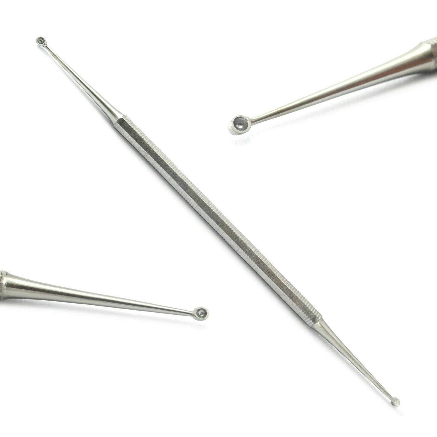 Professional Double Ended Nail Curette 1.5/2.5mm Dermal Ingrown Toenail Cleaner Scoop Chiropody Podiatry Tools
