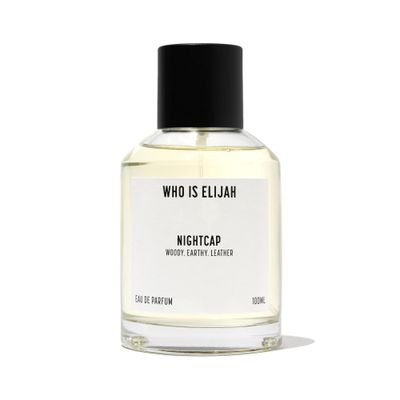 WHO IS ELIJAH Nightcap Perfume, Unisex Eau de Parfum for Men &amp; Women, Woody Fragrance with Notes of Pear, Cardamom, Violet, Orris Root &amp; Sandalwood, Gifts for Women &amp; Men, Unisex Cologne, 3.4 Fl Oz