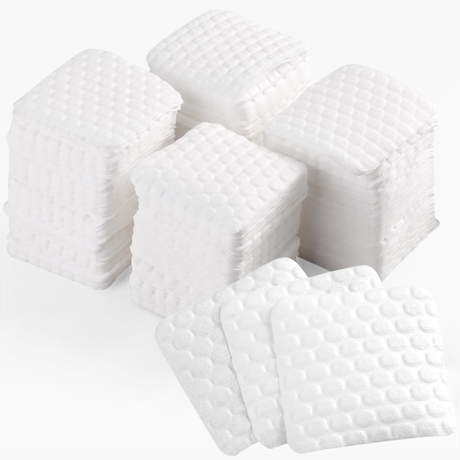 Fcozpjk Lint Free Nail Wipes, 500PCS Nail Polish Remover Cotton Pads Super Absorbent Thick Nail Wipes for Gel Nails Lint Free Napkins Eyelash Extensions Glue Cleaning Nail Salon Supplies