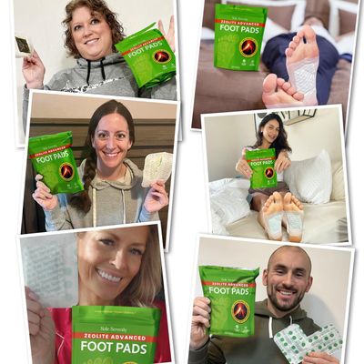 Lure Essentials Sole Serenity Foot Pads - Zeolite Mineral, Ginger Root, Wormwood, Bamboo Vinegar, Foot Spa for Achy Feet - 20 Pads