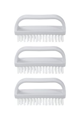 Nail Brush for Cleaning Fingernails, Nail Scrubber Brush, Toe Foot Hands Fingernail Brush Cleaner- Small Scrub Brush- All-Purpose Stiff Cleaning Brush for Home, Kitchen, Work, (3)