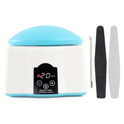 Gel Nail Polish Remover Steamer Machine kit Protable Steam Off Nail Polish Remover Machine for Nail Polish, Electric Gel Nail Steamer Remover Wont Hurt Nails
