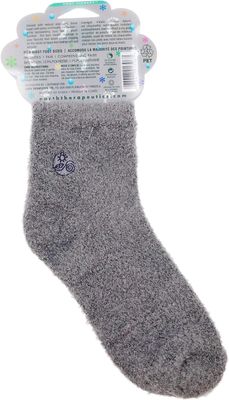 Earth Therapeutics Aloe Vera Socks - Infused with Natural Aloe Vera & Vitamin E - Helps Dry Feet, Cracked Heels, Calluses, Rough Skin, Dead Skin - Use with Your Favorite Lotions - Gray