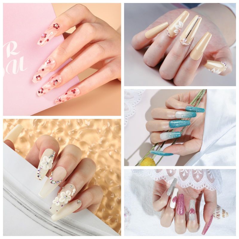58pcs Acrylic Nail Kit for Beginners with Everything Professional Acrylics Powder with Drill and U V Light 36pcs Glitter Decoration Powder Complete Nail Kit Acrylic Set Gift for Women