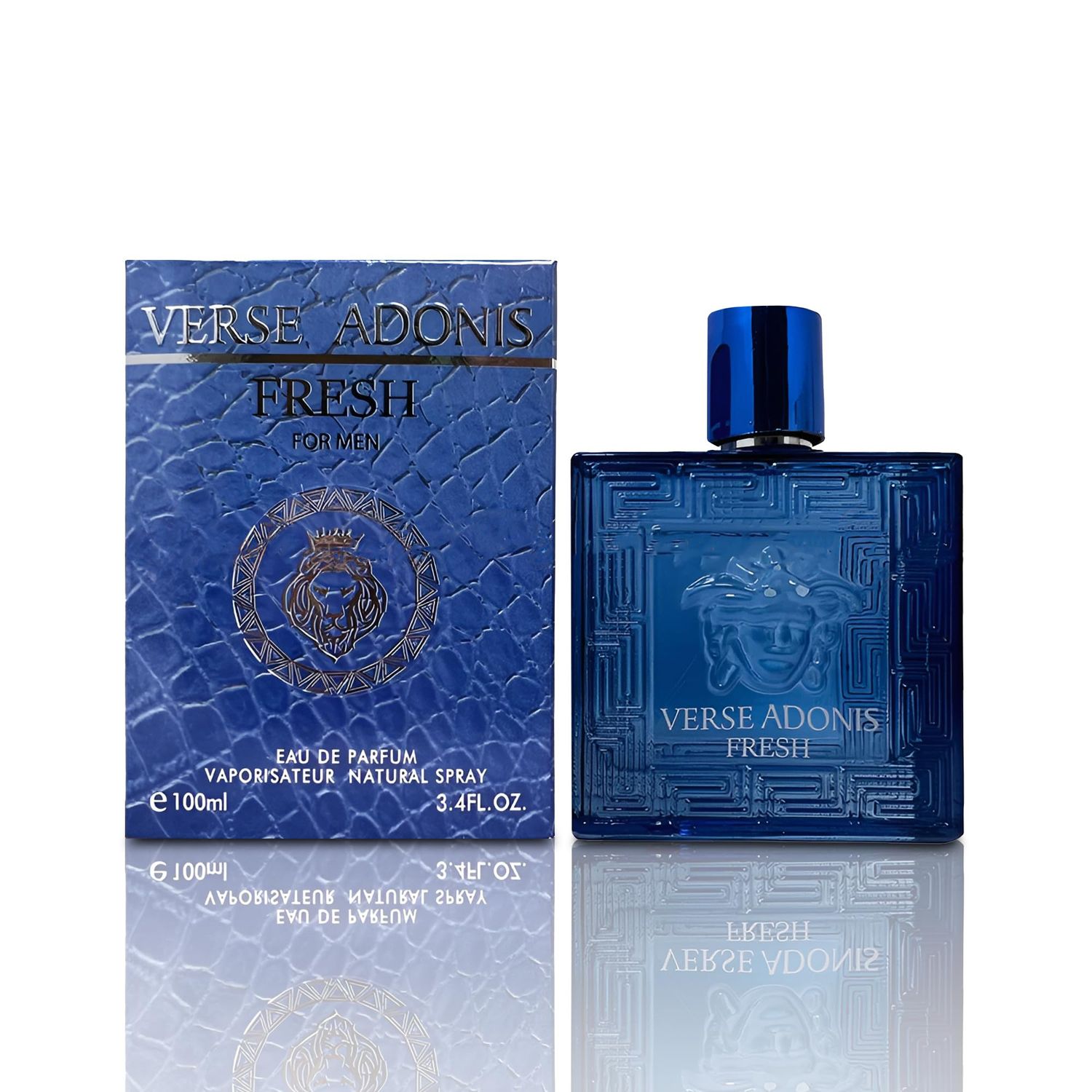 A CENTER Mens Cologne Eau De Parfume Natural Spray Verse Adonis Fresh with Citrus and Mint Notes Perfume 3.4 Fluid Ounce Long Lasting Fragrance