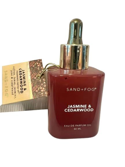Sand and Fog Jasmine Cedarwood Eau de Parfum Oil for Women, 1.7 FL OZ, 50 ml