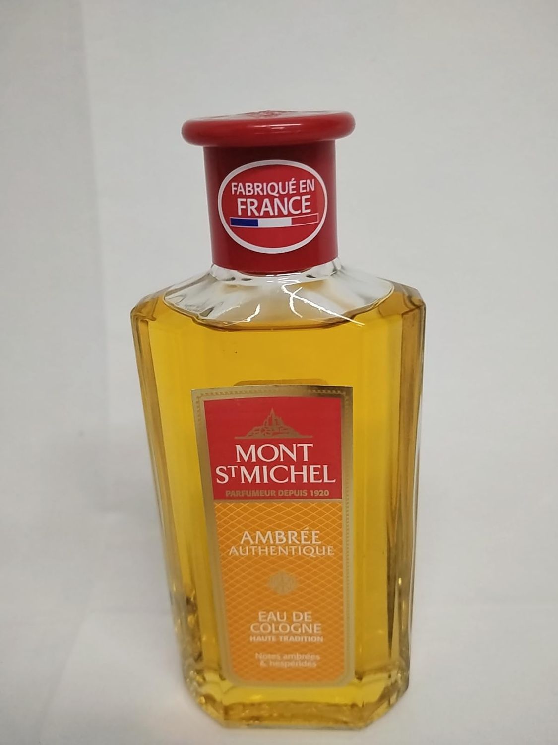 250ml Mont St Michel Ambree Authentique Eau de Cologne, Made in France, Traditional Fragrance