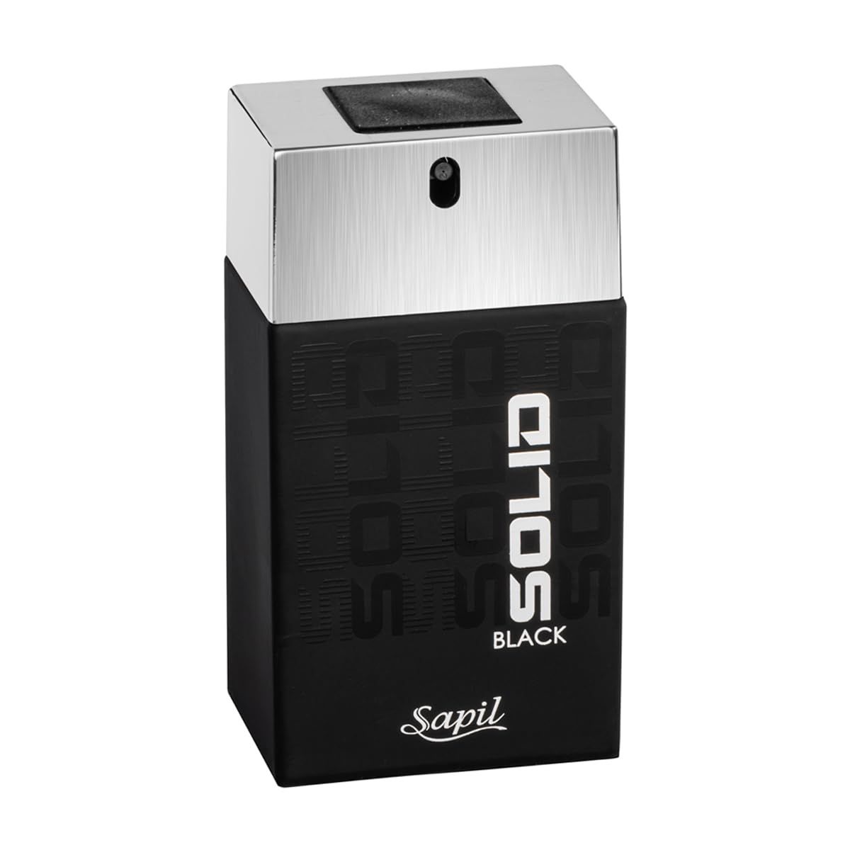 Sapil Solid Black Perfume for Men - Long-lasting Dubai Cologne, Arabic Woody Floral EDT Spray, 3.4 Oz (100 ml) - Enticing Dubai Perfume for Men, Affordable Luxury Fragrance
