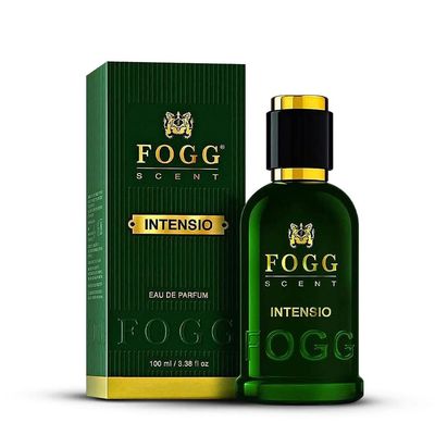 Fogg Scent Intensio Eau de Parfum for Men | 3.38oz | Long-Lasting Mens Fragrance | Fresh &amp; Intense Scent with Mandarin, Lemon &amp; Neroli Notes | Gift-Ready Cologne