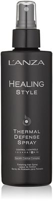 LANZA Healing Style Thermal Defense Spray with Strong Hold Effect - Eliminates Frizz, Detangles and Boosts Hairs Shine, With UV and Heat Protection to prevent sun and styling damage (6.8 Fl Oz)
