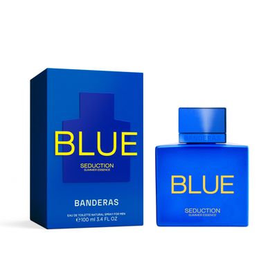 Banderas Perfumes - Blue Seduction Summer Essence - Eau de Toilette for Men - Long Lasting - Fresh and Intense Fragrance - Ideal for day wear - 3.4 Fl Oz