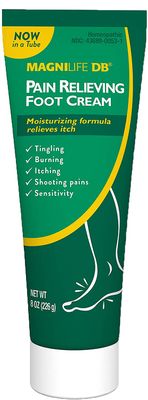 MagniLife DB Foot Cream, Calming Relief for Burning, Tingling, Shooting &amp; Stabbing Foot Sensations - Soothes Dry, Cracked, Itchy, Sensitive Skin (8 oz Tube)