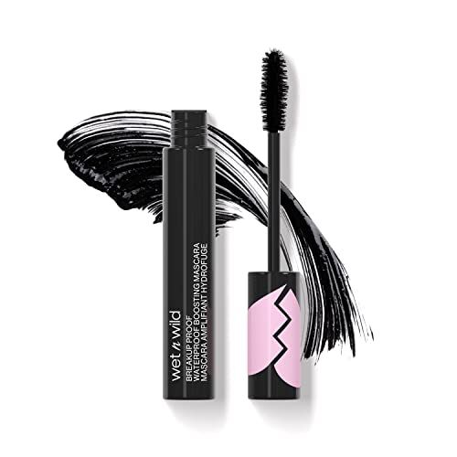 wet n wild Breakup Proof Mascara - Volumizing, Conditioning, Lengthening, Thickening, Waterproof, Smudge-Proof, Non-Clumping, Cruelty-Free &amp; Vegan - Multicolor