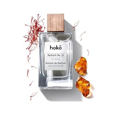 HOKO Radiant No. 11 - Premium Impression of Baccarat Rouge 540 | Extrait de Parfum, 1.7 Oz | Saffron, Jasmine, Cedarwood &amp; Amber | Long-Lasting Inspired Unisex Perfume | Vegan, Paraben Free, Skin Safe