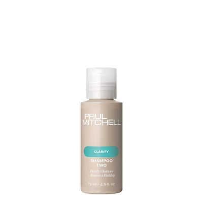 Paul Mitchell Shampoo Two, Clarifying Shampoo, Deep Cleanses Removes Buildup, For All Hair Types, Especially Oily Hair, 2.5 fl oz