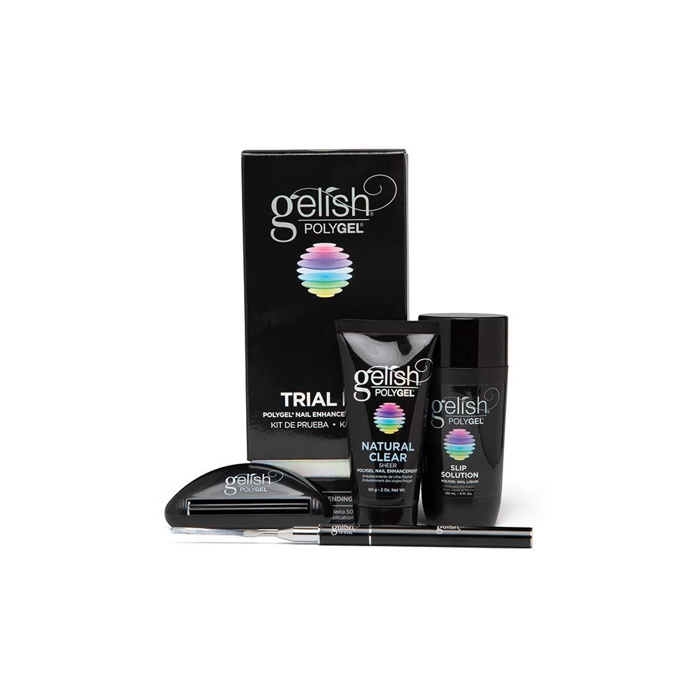 Gelish PolyGel Brand Nail Enhancement Trial Kit - Lightweight, Strong, Odor-Free Hybrid Nail Enhancement, No Airborne Dust, Fast Application for Professional Salon Use (PolyGel Trial Kit)