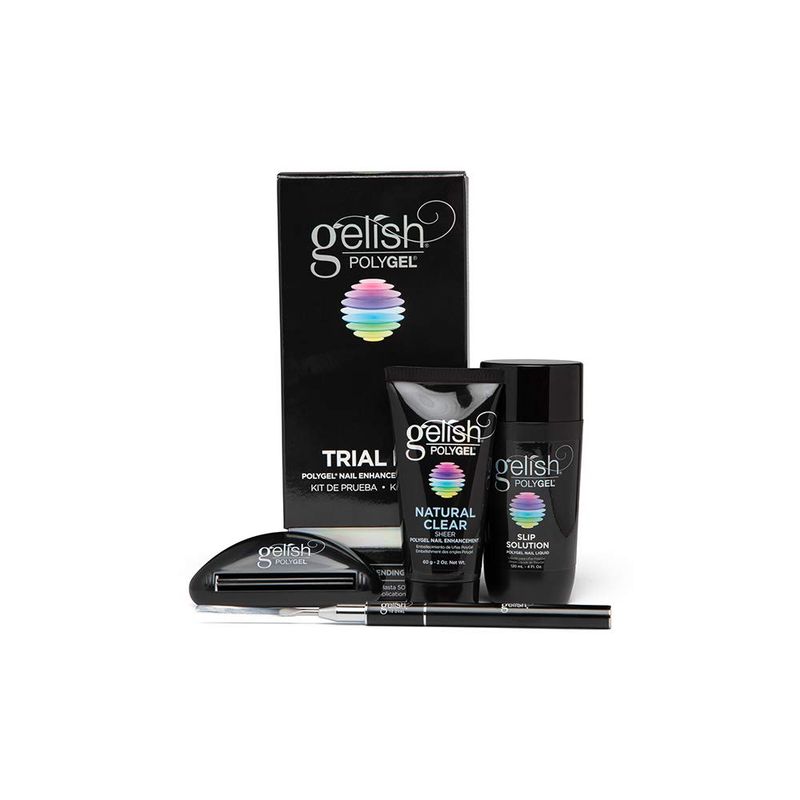 Gelish PolyGel Brand Nail Enhancement Trial Kit - Lightweight, Strong, Odor-Free Hybrid Nail Enhancement, No Airborne Dust, Fast Application for Professional Salon Use (PolyGel Trial Kit)