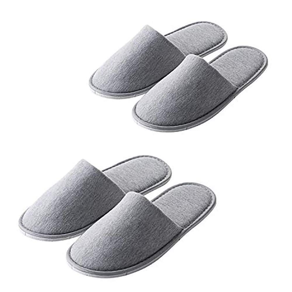 Rocutus 2 Pair Disposable Slippers, Travel Portable Guest Slippers, Anti-skid Home Interior Hotel Special Shoes
