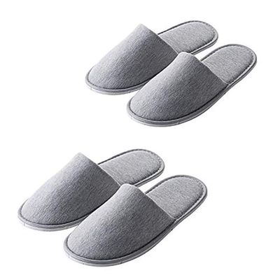 Rocutus 2 Pair Disposable Slippers, Travel Portable Guest Slippers, Anti-skid Home Interior Hotel Special Shoes