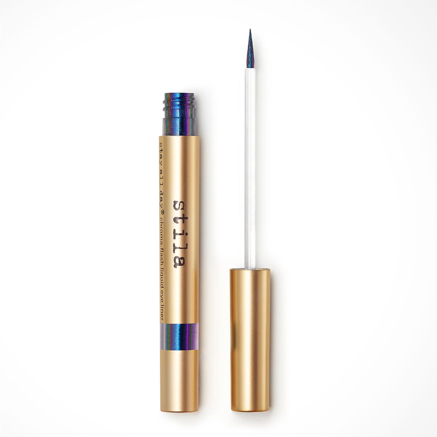 stila Stay All Day Chroma-Flash Liquid Eye Liner | Long-Wear Shade-Shifting Metallic Liner with Chrome Finish | Smudge-Proof, Fade-Resistant | Precision Brush Tip | Bold, Multi-Dimensional Color