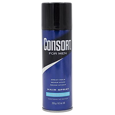 Consort Extra Hold Hair Spray, Unscented, 8.3 Oz