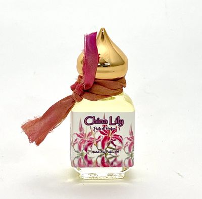 CHINA LILY Original Perfume Oil Long Lasting Vegan Phthalate Free Alcohol Free 10 ml. Gift Bottle