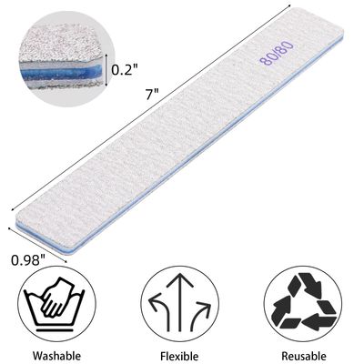 50pcs 80/80 Grit Nail Files Acrylic Nails Emery Boards File Professional Nail Art Tools for Home,Salon,Strong,Double Sided