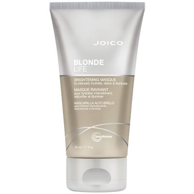 Joico Blonde Life Brightening Masque - Instant Hydration, Neutralize Chlorine &amp; Detoxify Hair, Add Softness &amp; Smoothness, Sulfate Free, With Monoi &amp; Tamanu Oil, 1.7 Fl Oz