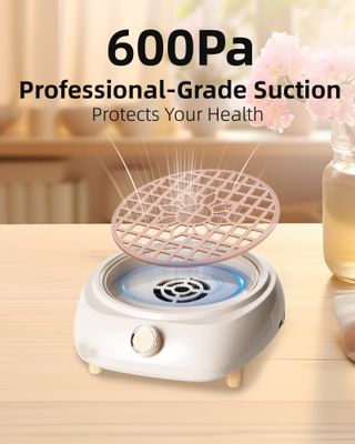 LuminologyPro Nail Dust Collector for Nail Tech - Quiet & Powerful 3rd Generation Vacuum Nail Fan Dust Collector Vent, Must Have Nails Tools & Accessories for Nail Art, Professional Nail Tech Supplies