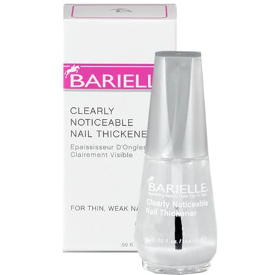 Barielle Clearly Noticeable Nail Thickener, Top Coat Instantly Thickens Nails Up To 50, Perfect for Damaged Nails, Quick-Drying, Heals Cracked, Split, or Peeling Nails, Promotes Nail Growth, .5 Ounce