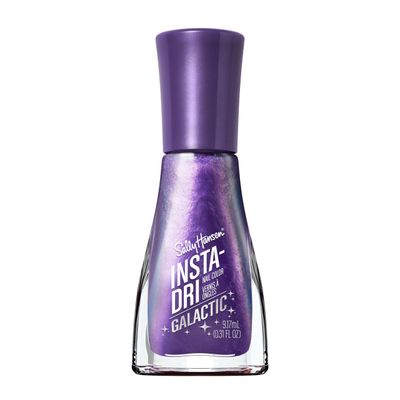 Sally Hansen Insta-Dri Galactic, Planet Purple, Quick Dry, Long Lasting, Semi Opaque, Shimmery Purple Nail Polish