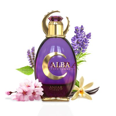 Anfar 1950 ALBA Pour Femme Extrait de Parfum by, 3.4 fl oz, Pear, Orange Blossom, Pink Pepper, Coffee, Jasmine for WOMEN.