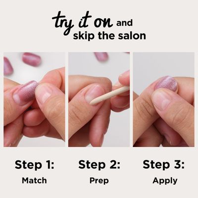 Sally Hansen Salon Effects Perfect Press-On Nails, ASAP Apple, Press On Nails, Easy to Apply, Nail Glue &amp; Adhesive Tabs Included
