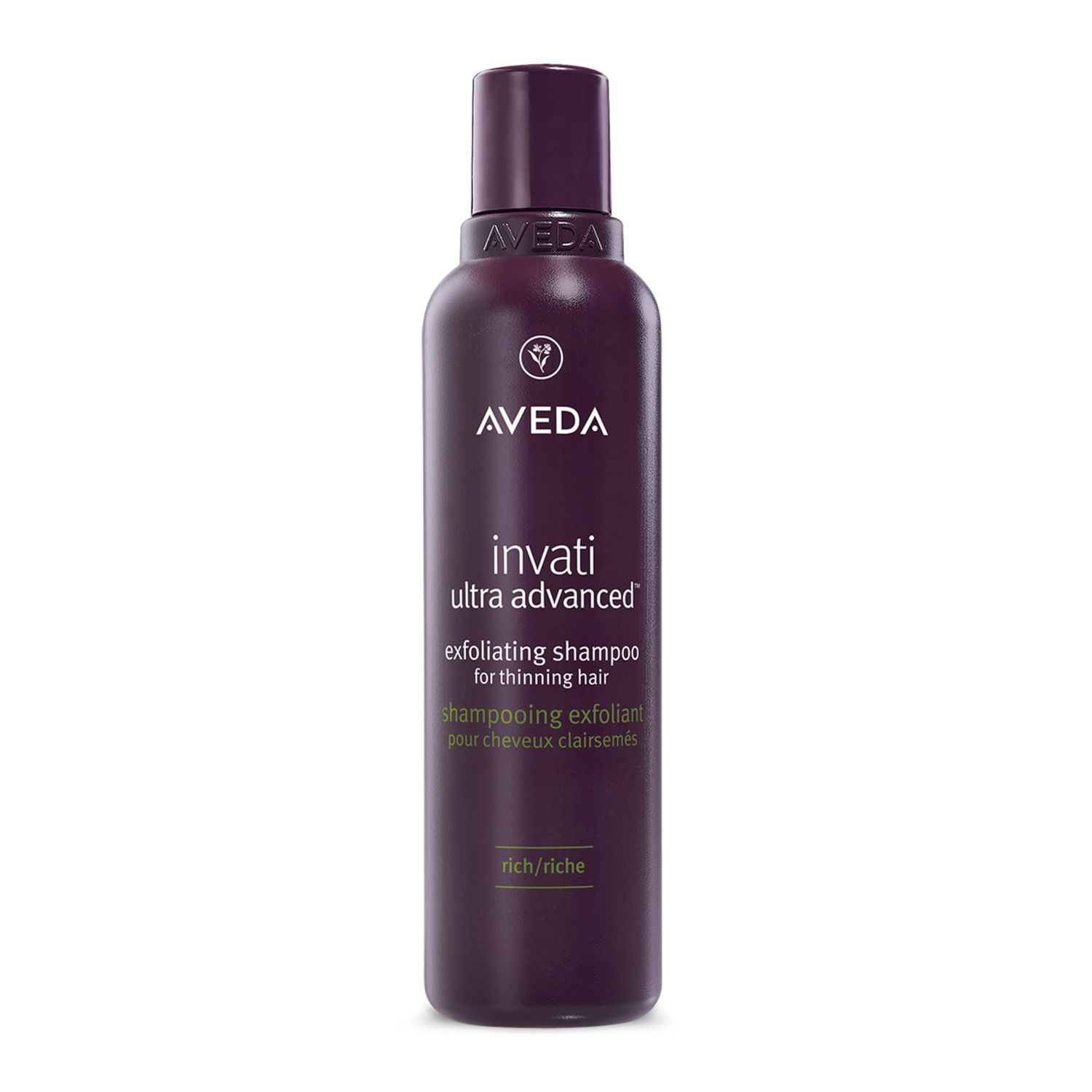 Aveda Invati Ultra Advanced Exfoliating Shampoo Rich | Step 1 of 4 | Reduces Hair Loss by 77 | for Medium to Thick Thinning Hair Types | Normal to Oily Scalp | 94 Naturally Derived, 6.7 Fl Oz