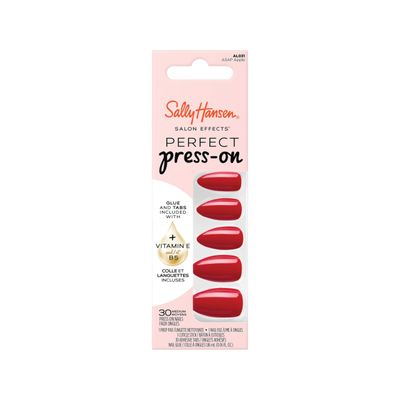Sally Hansen Salon Effects Perfect Press-On Nails, ASAP Apple, Press On Nails, Easy to Apply, Nail Glue &amp; Adhesive Tabs Included