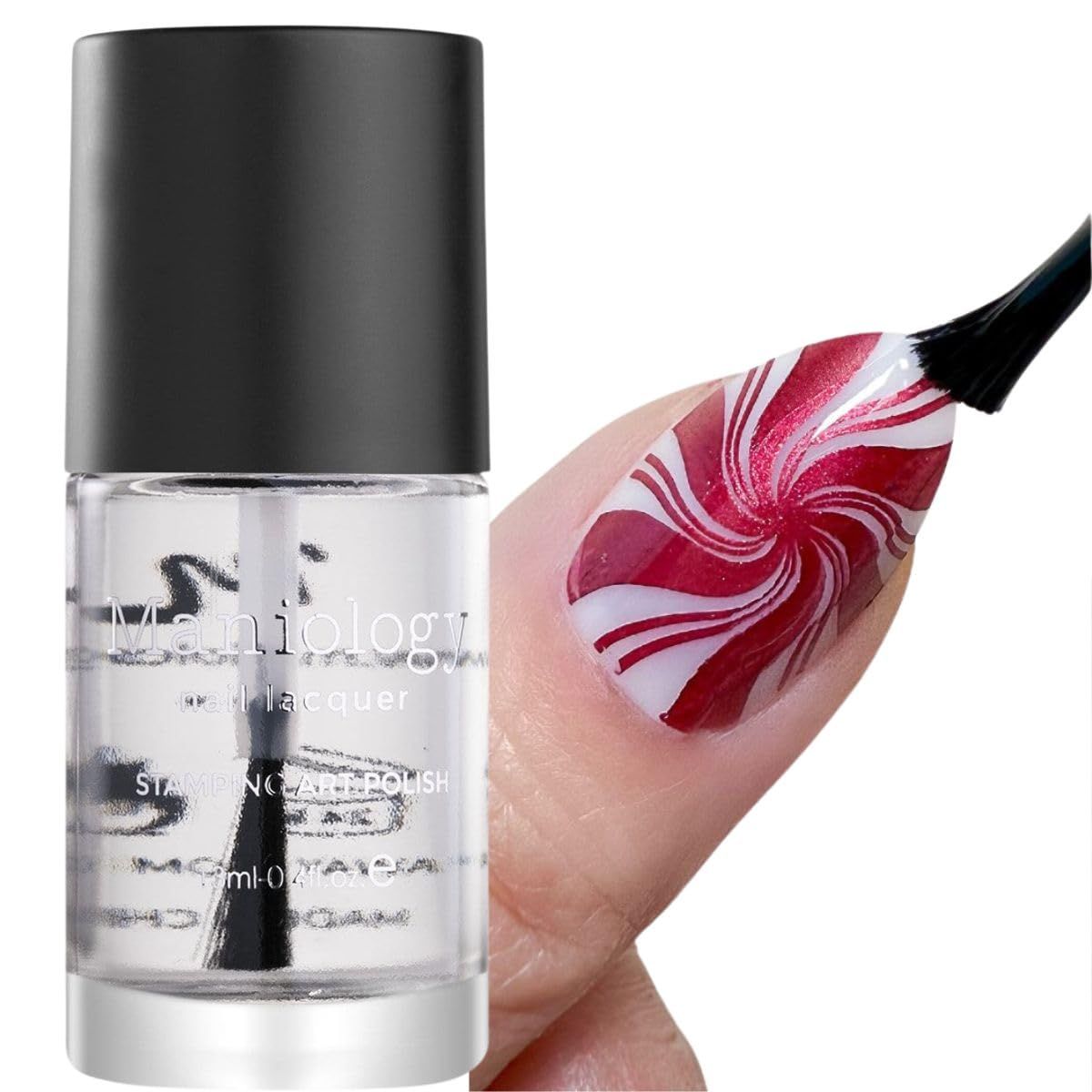 Maniology Smudge Free Top Coat, Finishing Clear Nail Polish, Transparent Nail Lacquer