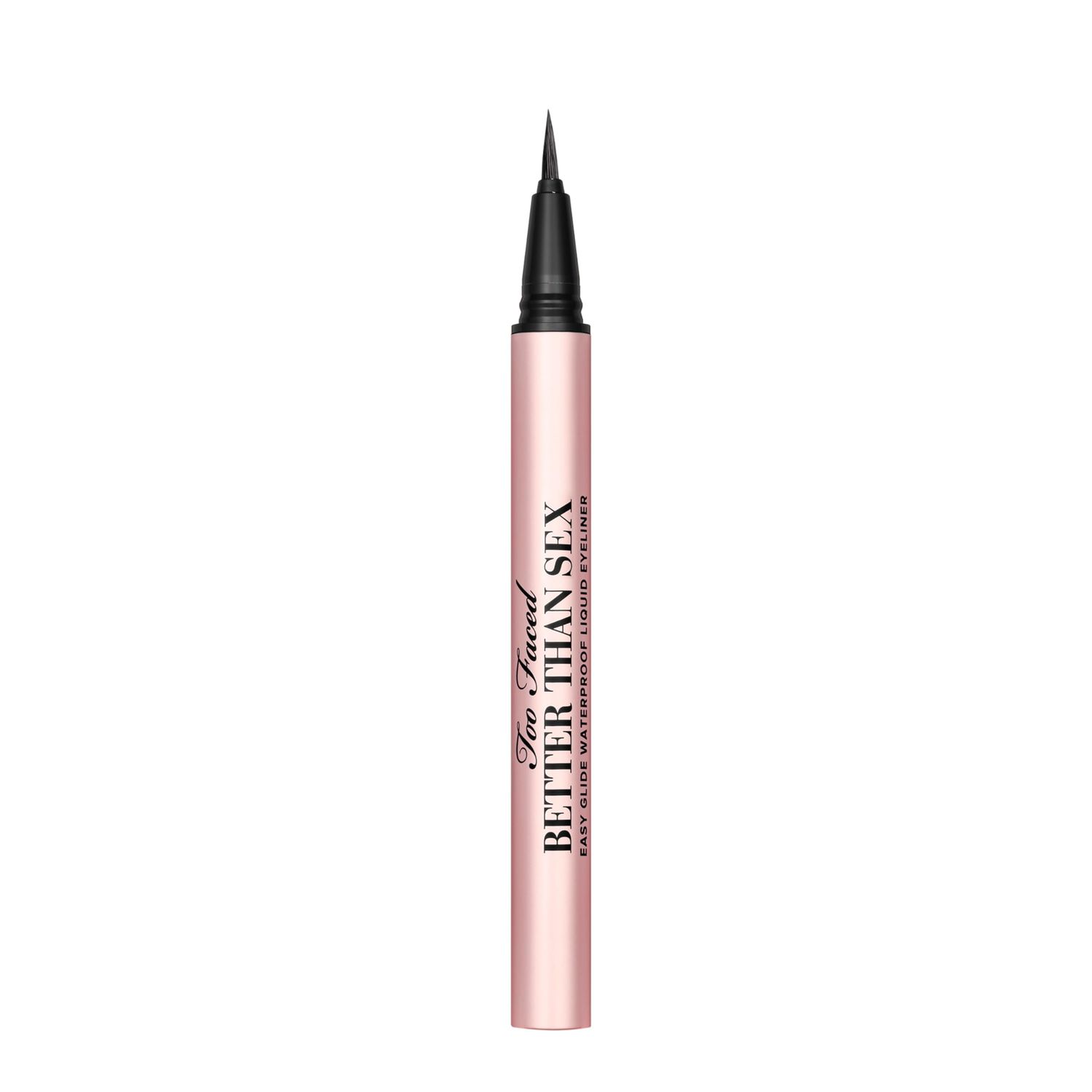 Too Faced Better Than Sex Easy Glide Waterproof Liquid Eyeliner | High Pigment Smudge Proof, 0.02 Fl Oz, Black