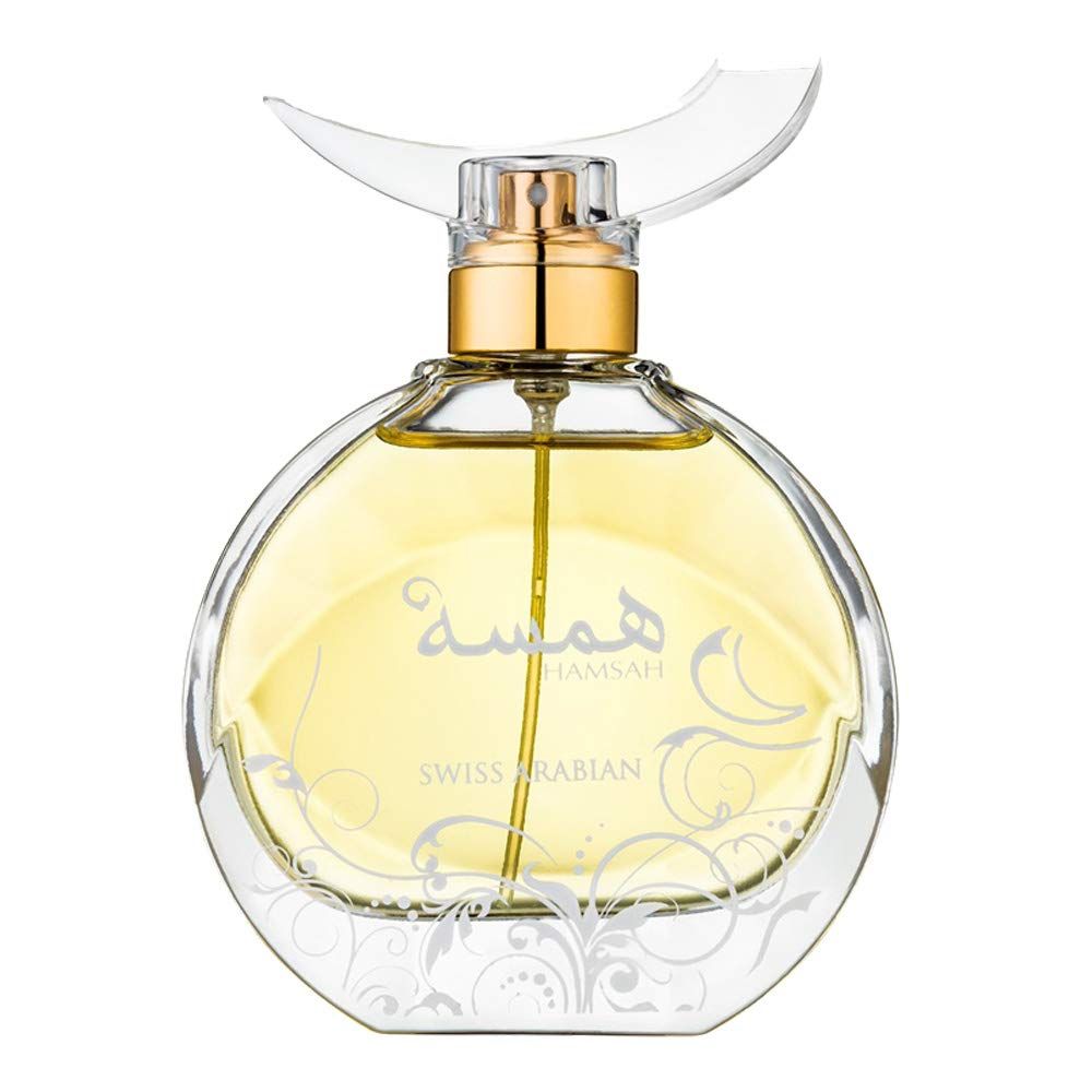 HAMSAH, Eau de Perfume for Women 80mL | Honeyed, Floral Fragrance with Sultry Orange Blossom Flower, Jasmine, Rose, Vetiver, Patchouli, Cedarwood | by Artisan Swiss Arabian | Designer Parfum EDP Spray