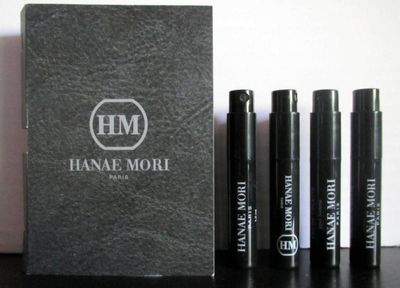 HANAE MORI HM (For MEN) Eau de Toilette Sample Vials (Lot of 4)