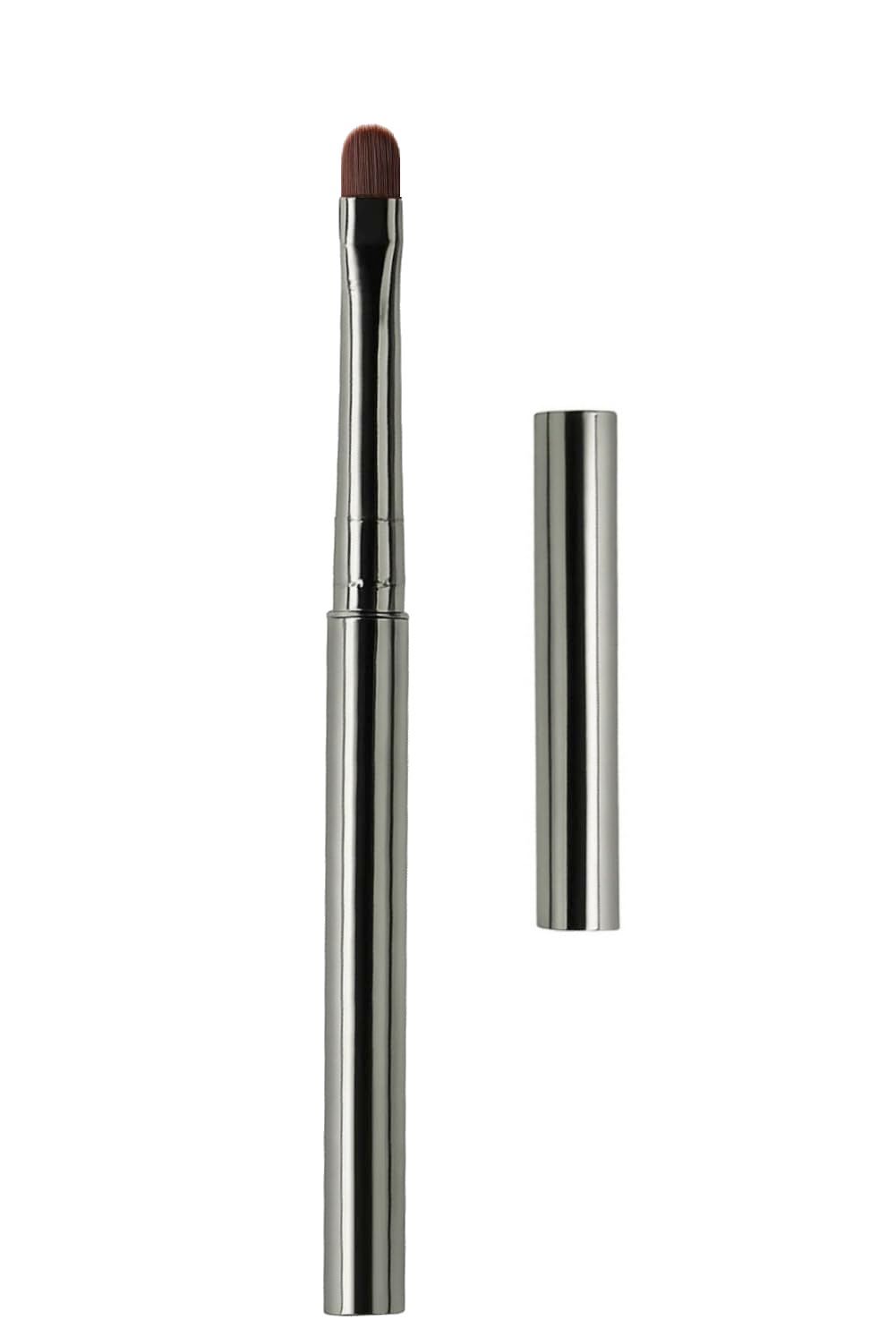 Erma Sculpting Gel Tool - Fine Line Nail Art Brush for Design Nail Polish and Builder Gel - Professional Oval Brush with Metal Handle