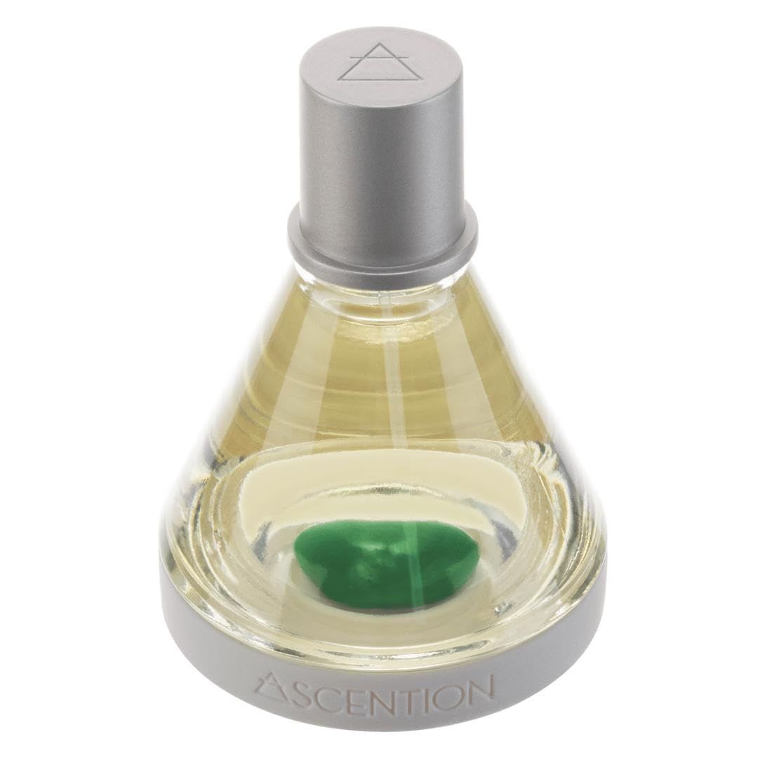 ASCENTION - Ascent to Prosperity Manifestation Fragrance | Clean Perfume with Green Aventurine Healing Stone Crystal | Skin Safe, Spray Parfum | Woody Floral Scent w/Cedarwood, Patchouli &amp; Jasmine