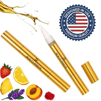 Beauty Power Nail Oil Cuticle Pen - Pineapple - Nail Strengthener & Growth Serum with Vitamin A, D, E, B5, Grapeseed & Natural Oils - Repair for Brittle, Peeling, Thin Nails - Twist Brush Pen