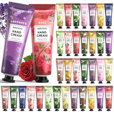 36 Pack Hand Cream Mothers Day Gifts, Women Gifts for Birthday, Bridesmaid Gifts Teacher Appreciation Gifts Nurse Gifts,Moisturizing Bulk Hand Lotion for Dry Cracked Hands, Mini Hand Cream Gift Set