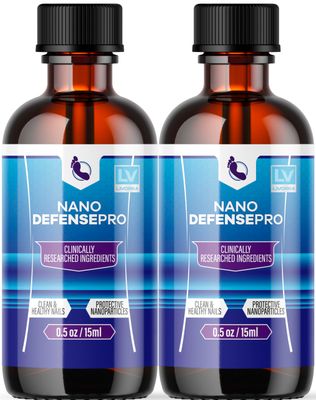 (2 Pack) Nano Defense Pro - Official Nano Defense Pro Premium Toenail Treatment Drops, NanoDefense Pro Liquid Solution All Natural Support Healthy Skin &amp; Nails Advanced Formula, 2 Bottles for 60 Days