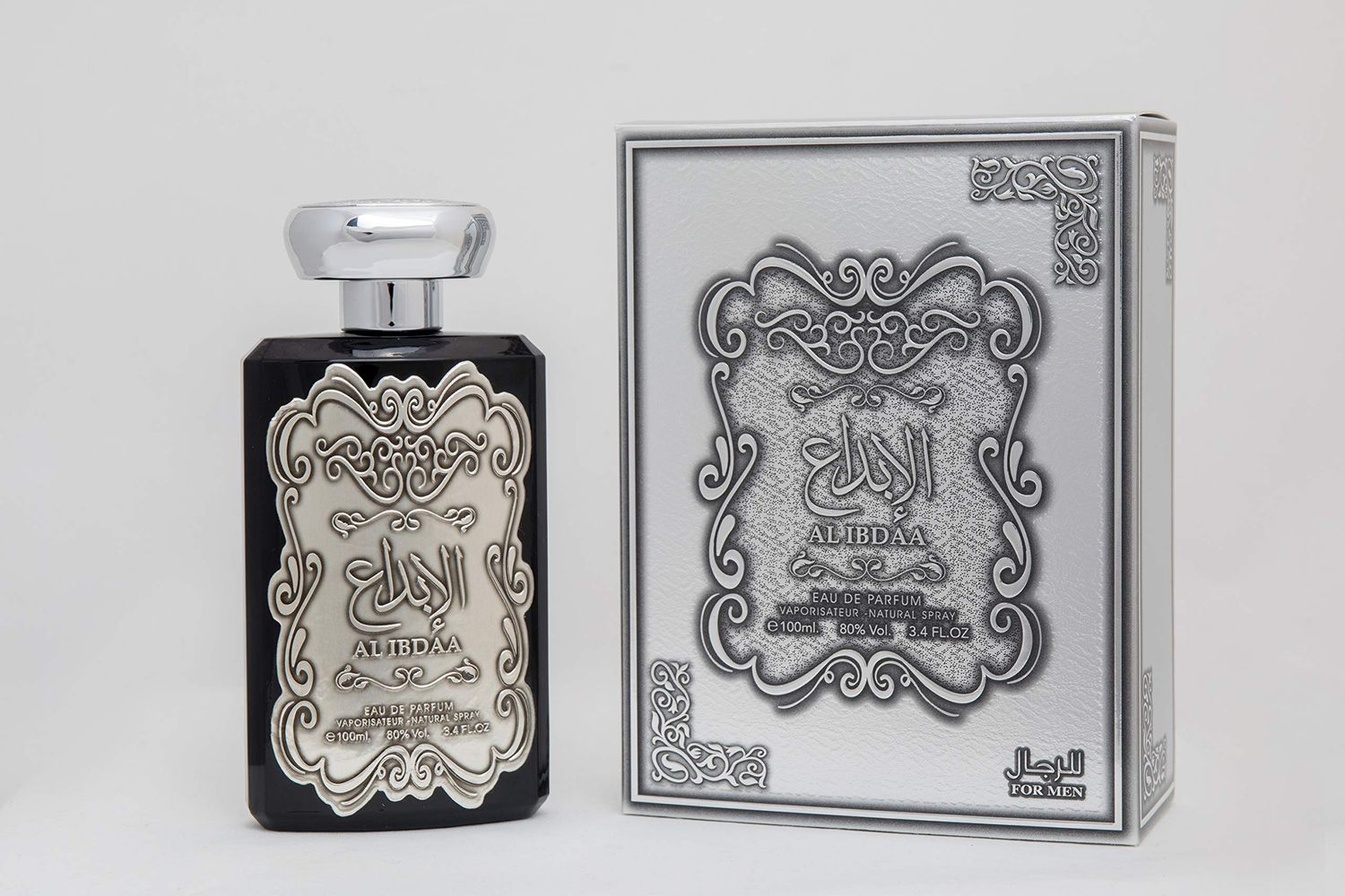 Ard al Zaafaran Ibdaa Silver Eau de Parfum Spray for Men, 3.4 Ounce