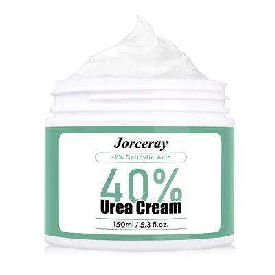 Jorceray 40 Urea Cream 2 Salicylic Acid - Urea cream 40 Percent for Feet Maximum Strength, Foot Cream for Dry Cracked Heels Feet Knees Elbows Hands, Doctor Recommended