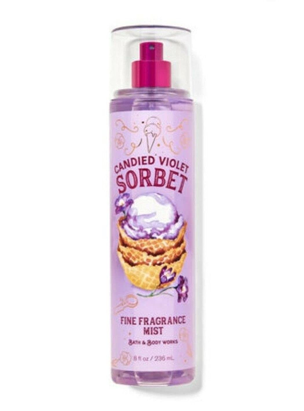 Bath &amp; Body Works Signature Collection Candied Violet Sorbet Fragrance Mist 8 Fl Oz (Candied Violet Sorbet)