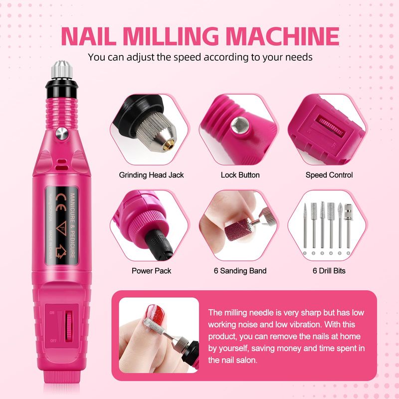 Acrylic Nail Kit for Beginners with Everything Nails Kit Acrylic Set with Drill and U V Light Professional Acrylic Powder Glitter Decorations Rhinstones Nail Starter Kit Gifts for Women