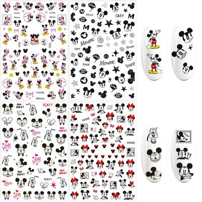 Cute Nail Art Stickers 3D Self-Adhesive Nail Decals Party Favors Gifts for Kids Girls Women Cute Nails Design Supplies Cartoon Designer Nails Art Decoration 10pcs