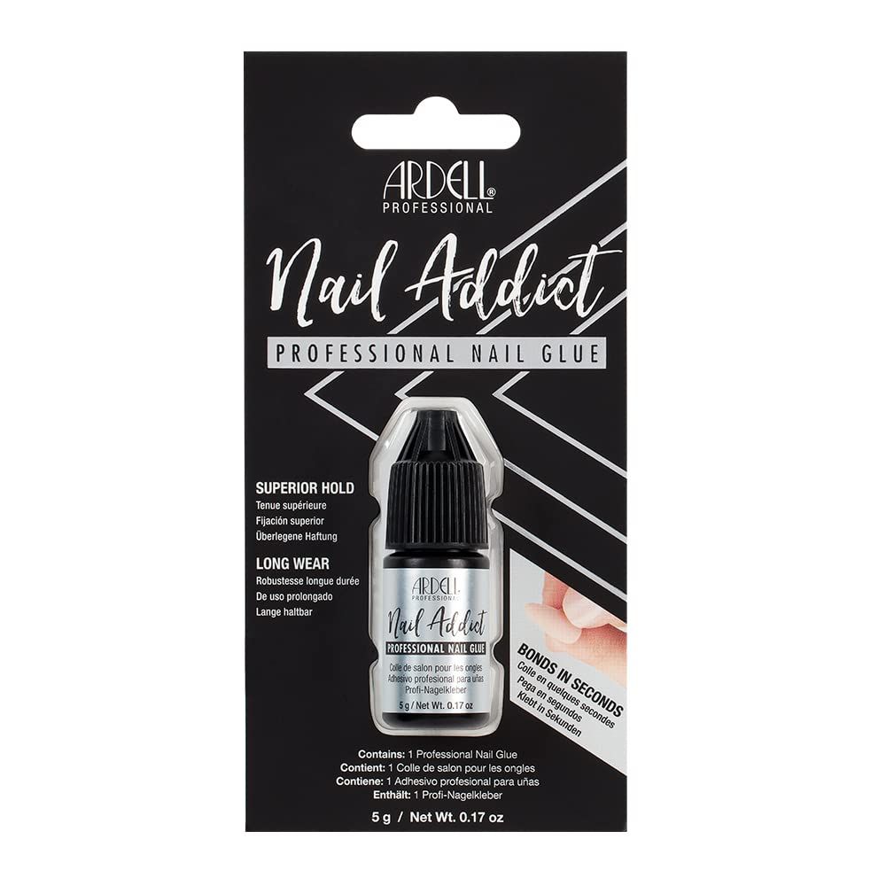 Ardell Professional Nail Glue, Superior Hold, Long-Lasting Adhesive for Fake Nails, Press On Nails &amp; Nail Repairs, Quick-Drying Formula, 5g